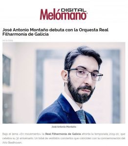 Melómano José Antonio Montaño Orquesta Real Filharmonía de Galicia